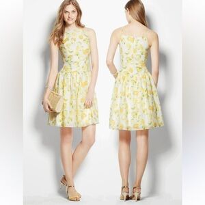 Ann Taylor Petite Citrus Lemon Drop Sundress